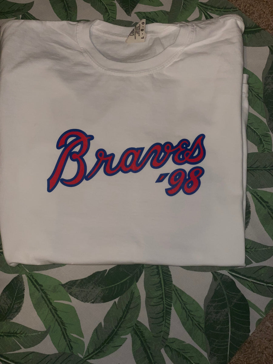 98 braves shirt bleached｜TikTok Search