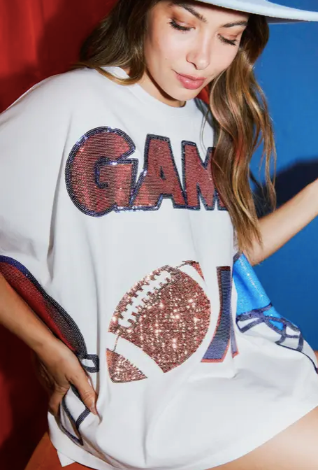 Game On Loose Fit Sequin T-Shirt - Women's Boutique Clothing & Trendy  Fashion