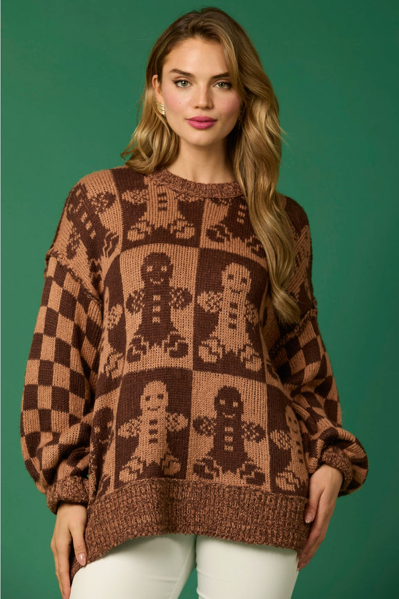 Gingerbread Queen Oversized Sweater