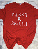 Merry & Bright Writing Shirt