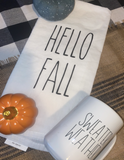 Hello Fall Dish Towel