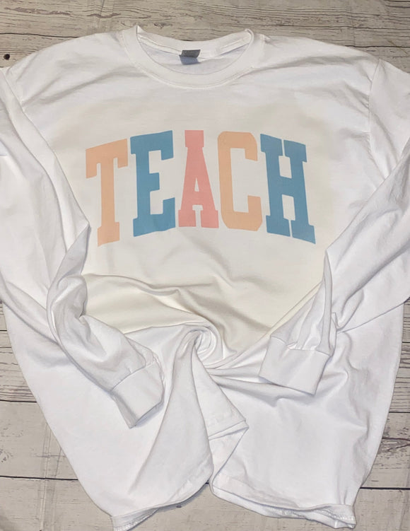 Varsity Letter Teach Shirt 2