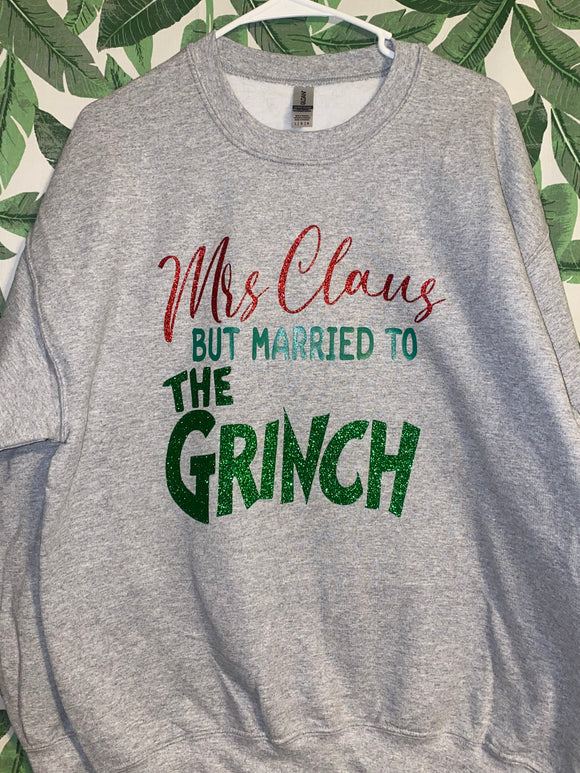 Mrs. Claus Married to the Grinch Shirt