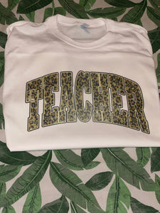 Leopard Teacher Shirt