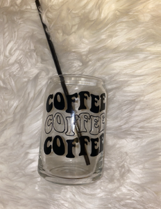 Coffee Coffee Coffee Glass Mug