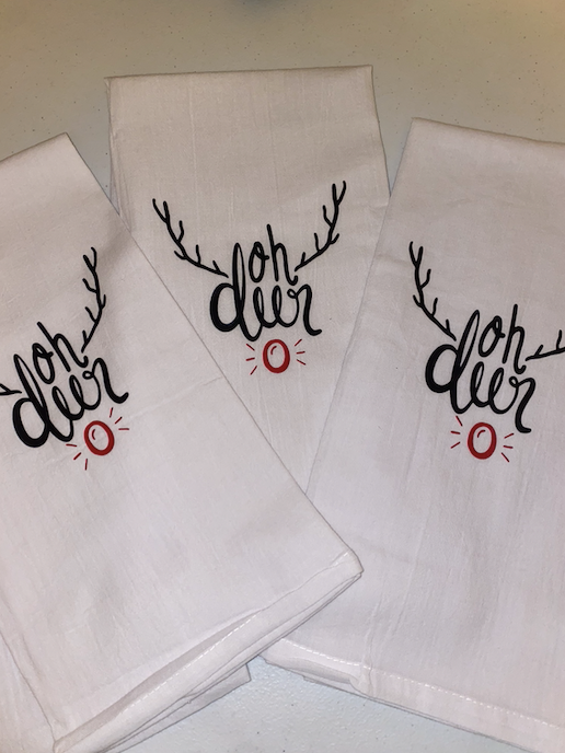 Oh Deer Dish Towel