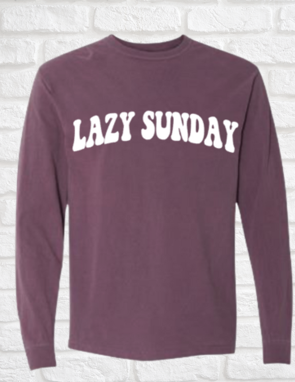 Lazy Sunday Comfort Colors Shirt