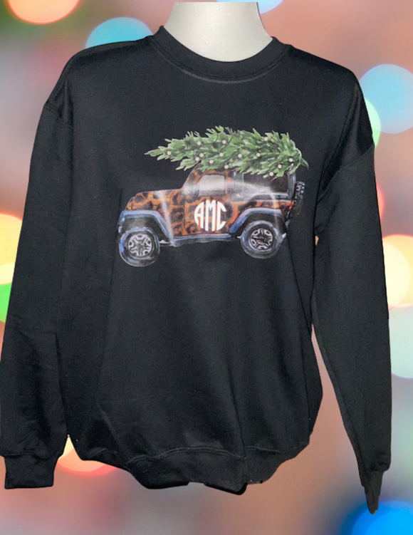 Monogram Jeep Christmas Shirt