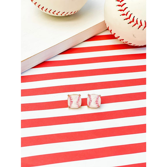 PREP OBSESSED - Baseball Earrings
